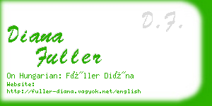 diana fuller business card